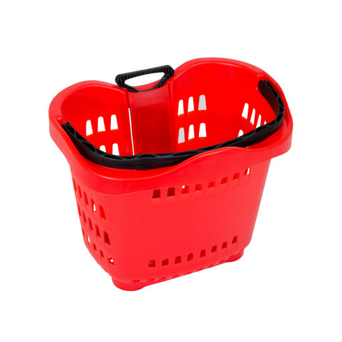 Telescopic Handle Shopping Basket With Wheels